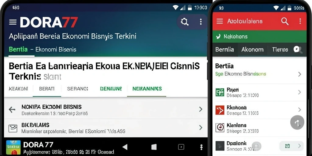 Antarmuka DORA77 yang menarik dan informatif