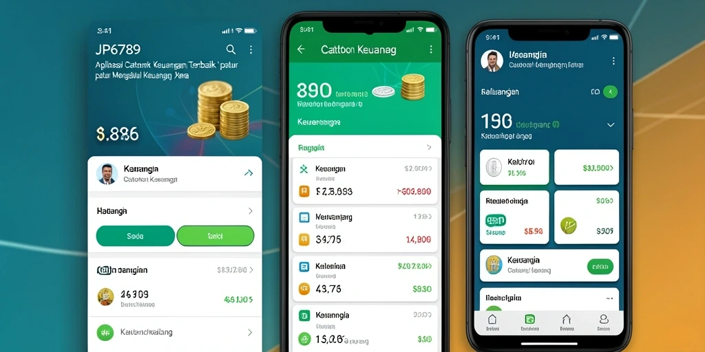 Tampilan antarmuka pengguna JP6789 yang intuitif untuk catatan keuangan.