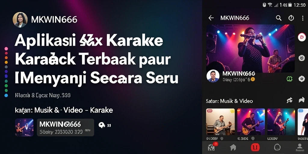 Tampilan antarmuka MKWIN666 yang modern dengan fitur-fitur Karaoke.