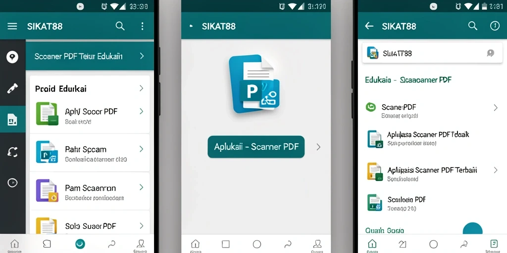 Tampilan antarmuka SIKAT88 yang sederhana dan fungsional untuk pemindaian PDF.