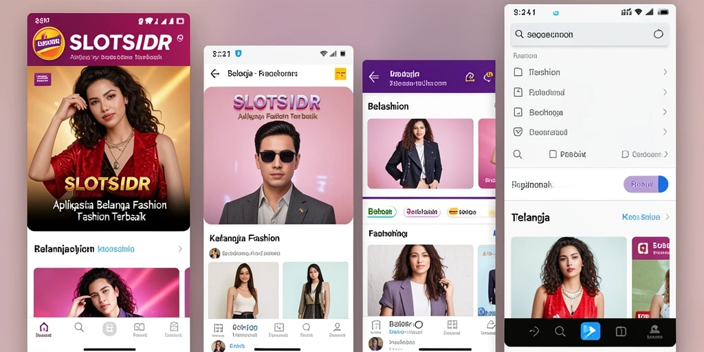 Tampilan antarmuka pengguna aplikasi SLOTSIDR yang modern dan menarik.