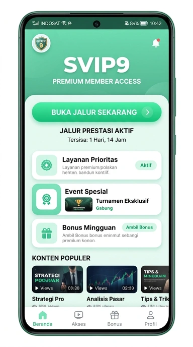 Tampilan link alternatif svip9